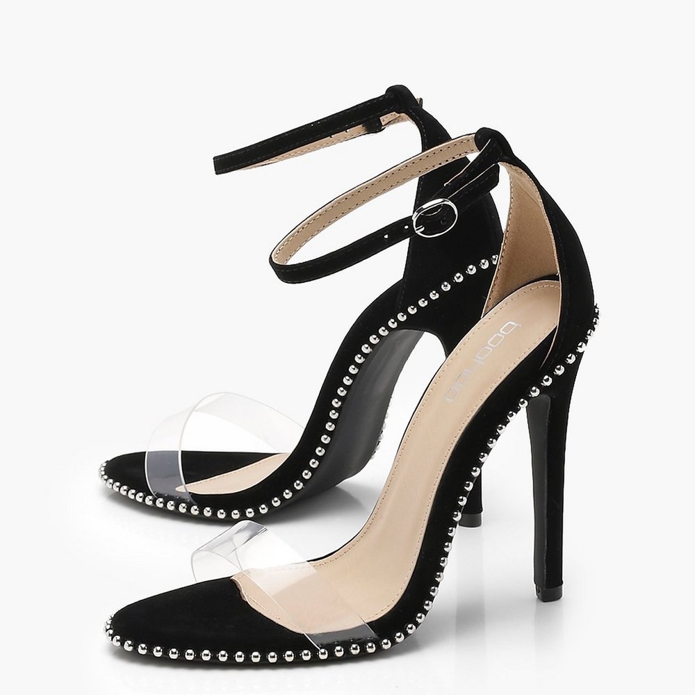 Clear and Stud Heels
